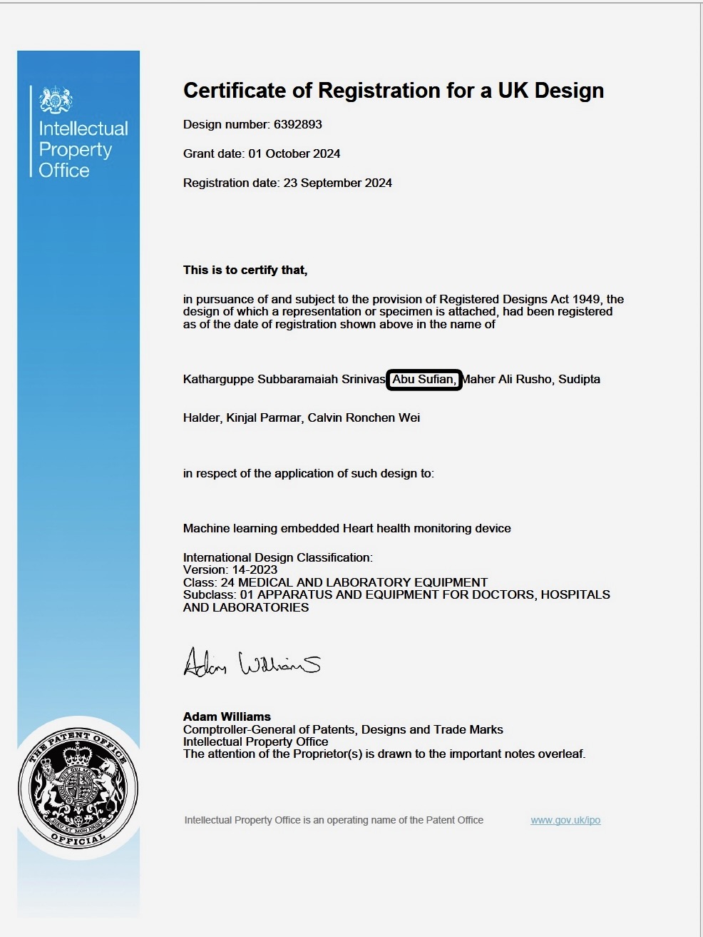 Certificate 1